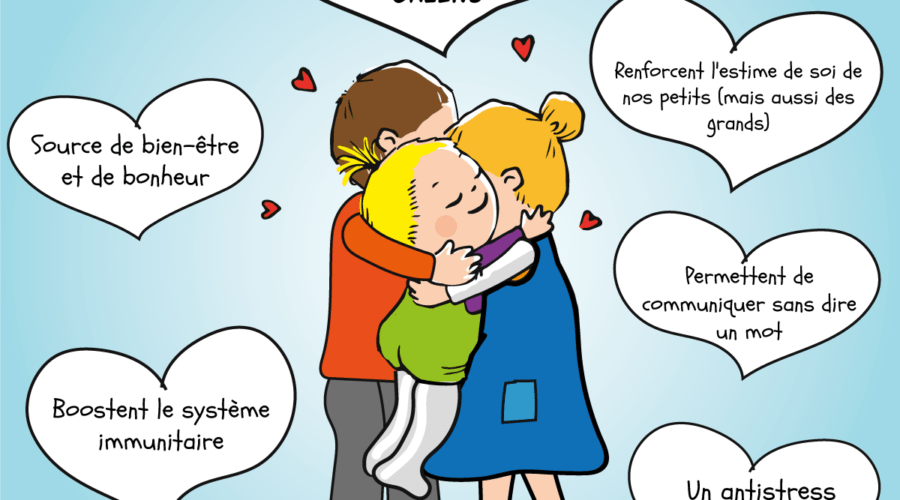 Un dessin d'un homme et d'une femme se faisant un petit câlin